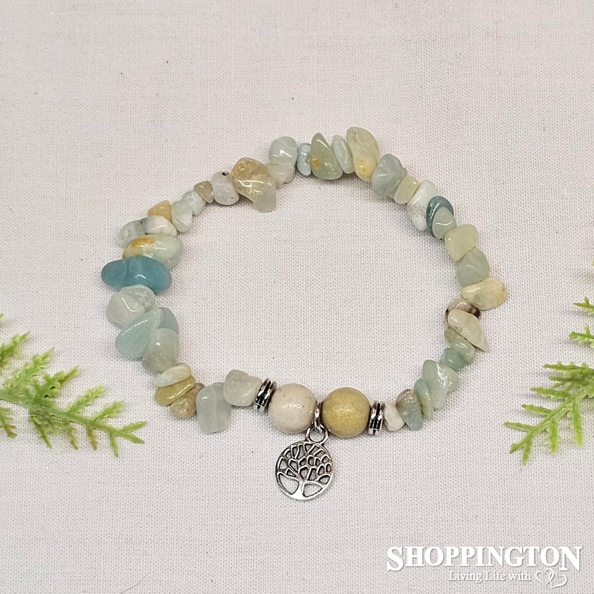 Tree of Life Gemstone Bracelets - Amazonite