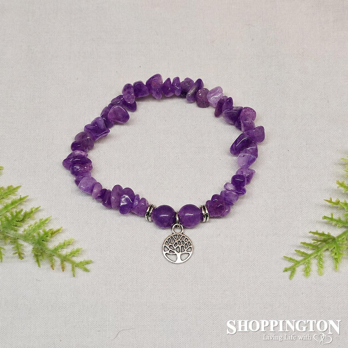 Tree of Life Gemstone Bracelets - Amethyst