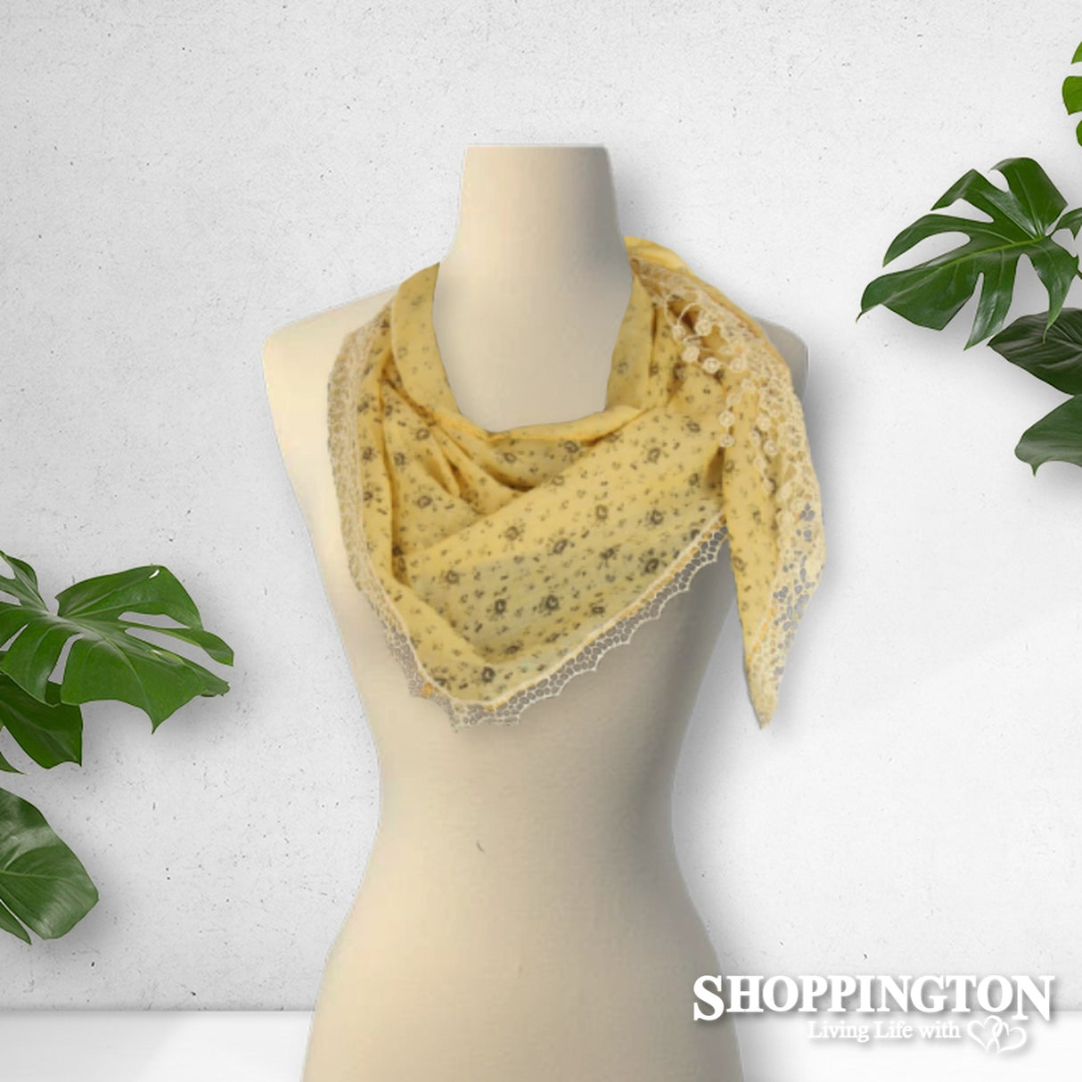 Triangle Scarf Yellow