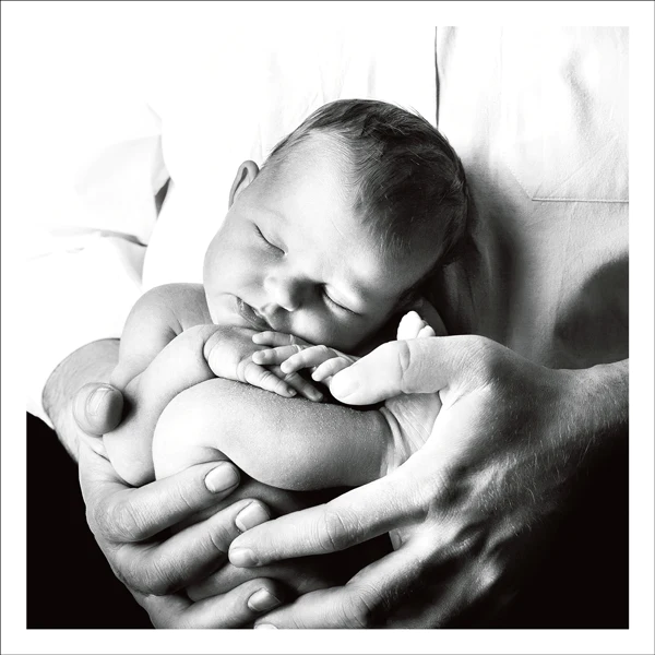 Baby Cupped In Hands Card