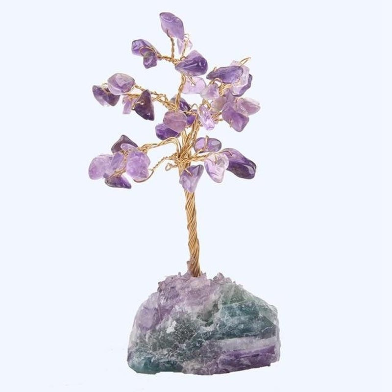 Crystal Tree - Amethyst with Fluorite Base 15cm