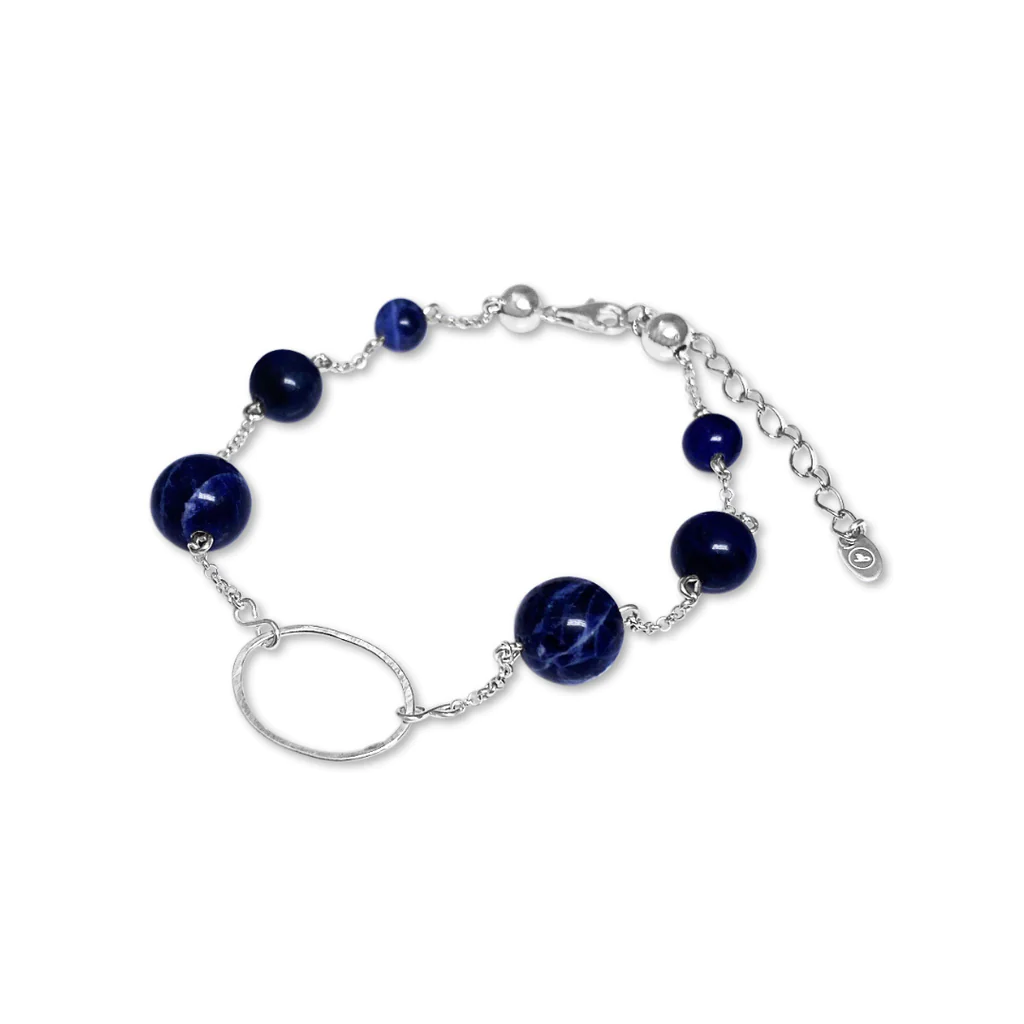 La Pierre - Blue Vein Sterling Silver Bracelet