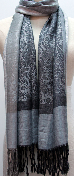 Scarf - Pashmina Touch Grey Tones