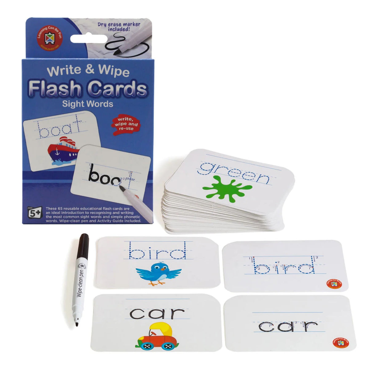 Write & Wipe Flash Cards - Sight Words
