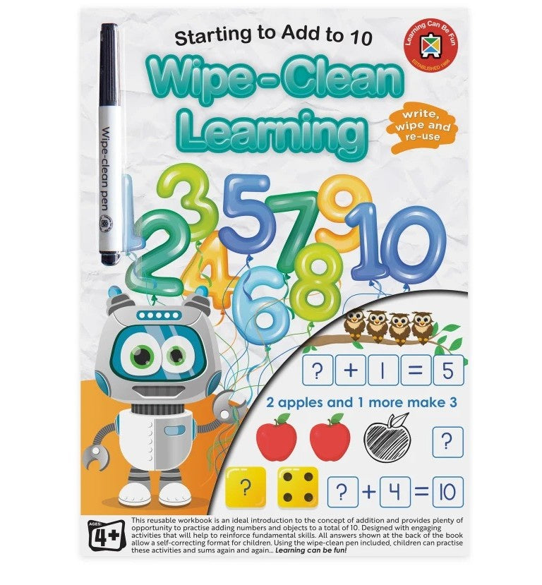 LCBF Wipe Clean Learning - Starting to Add to 10