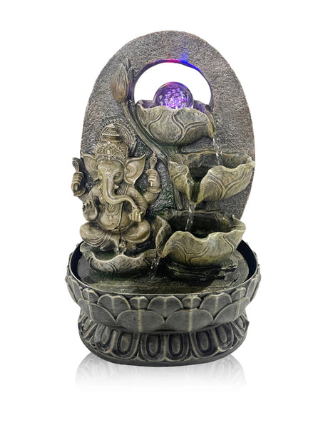 Water Fountain - Ganesh & Lotus