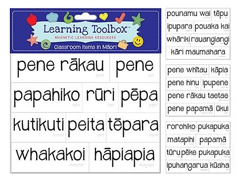 Learning Toolbox Magnets / Te Reo Maori Classroom Items