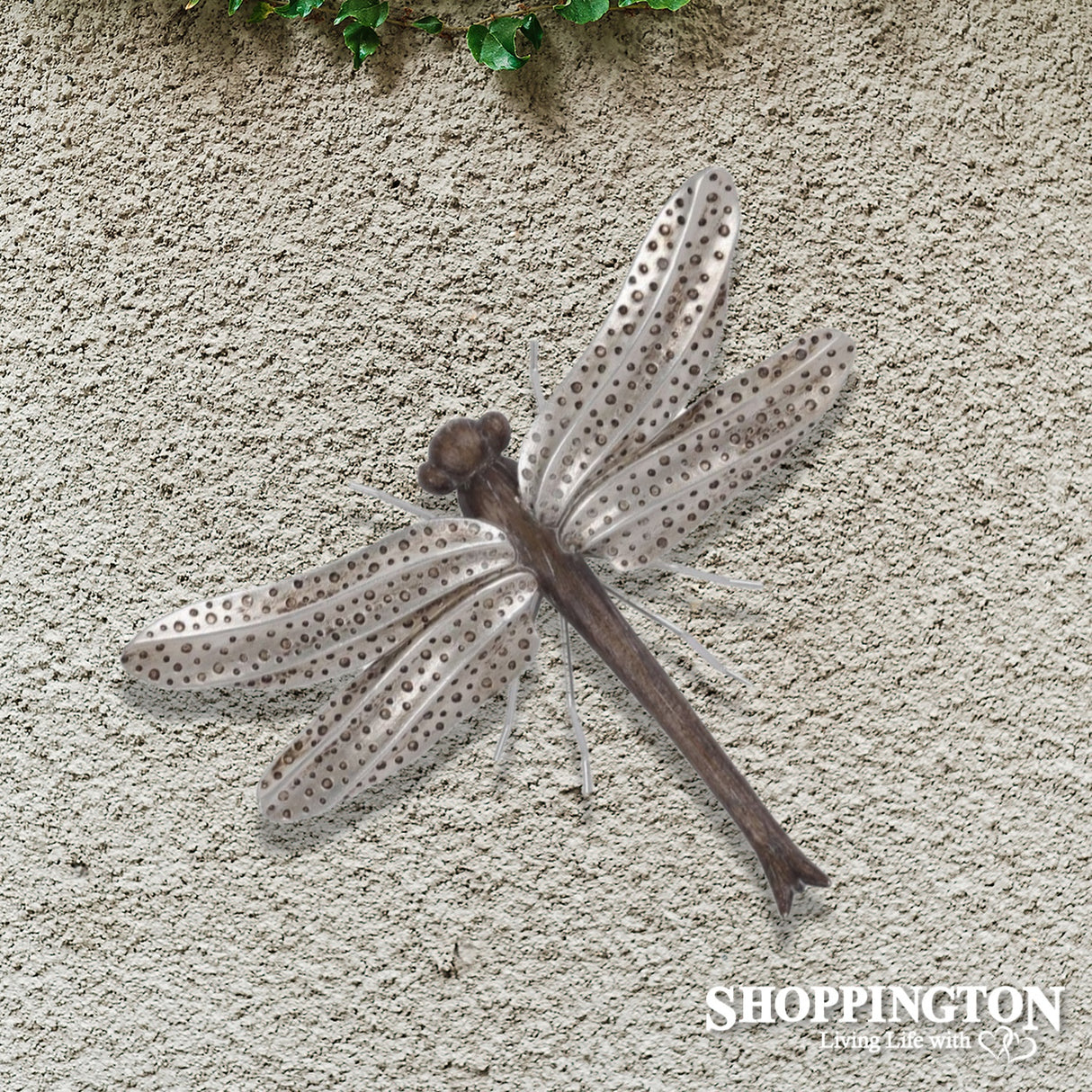 Wall Art - Silver Dragonfly