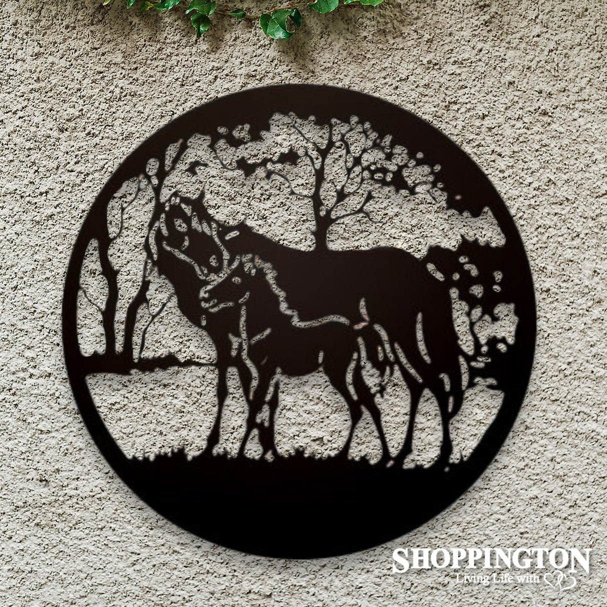 Wall Art - Horse & Foal Silhouette