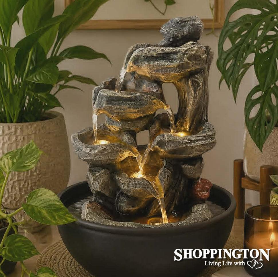 Water Fountain - Stone & Wood (indoors)