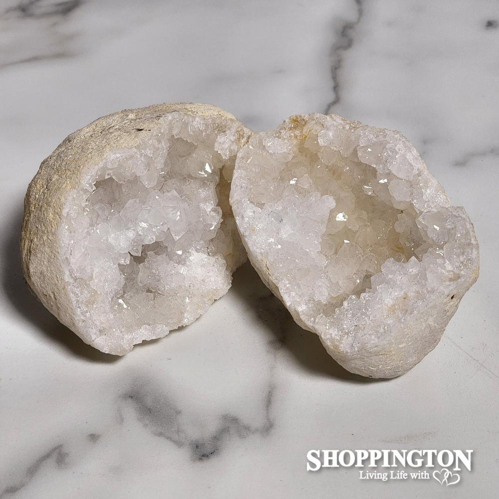 White Quartz Geode (half)