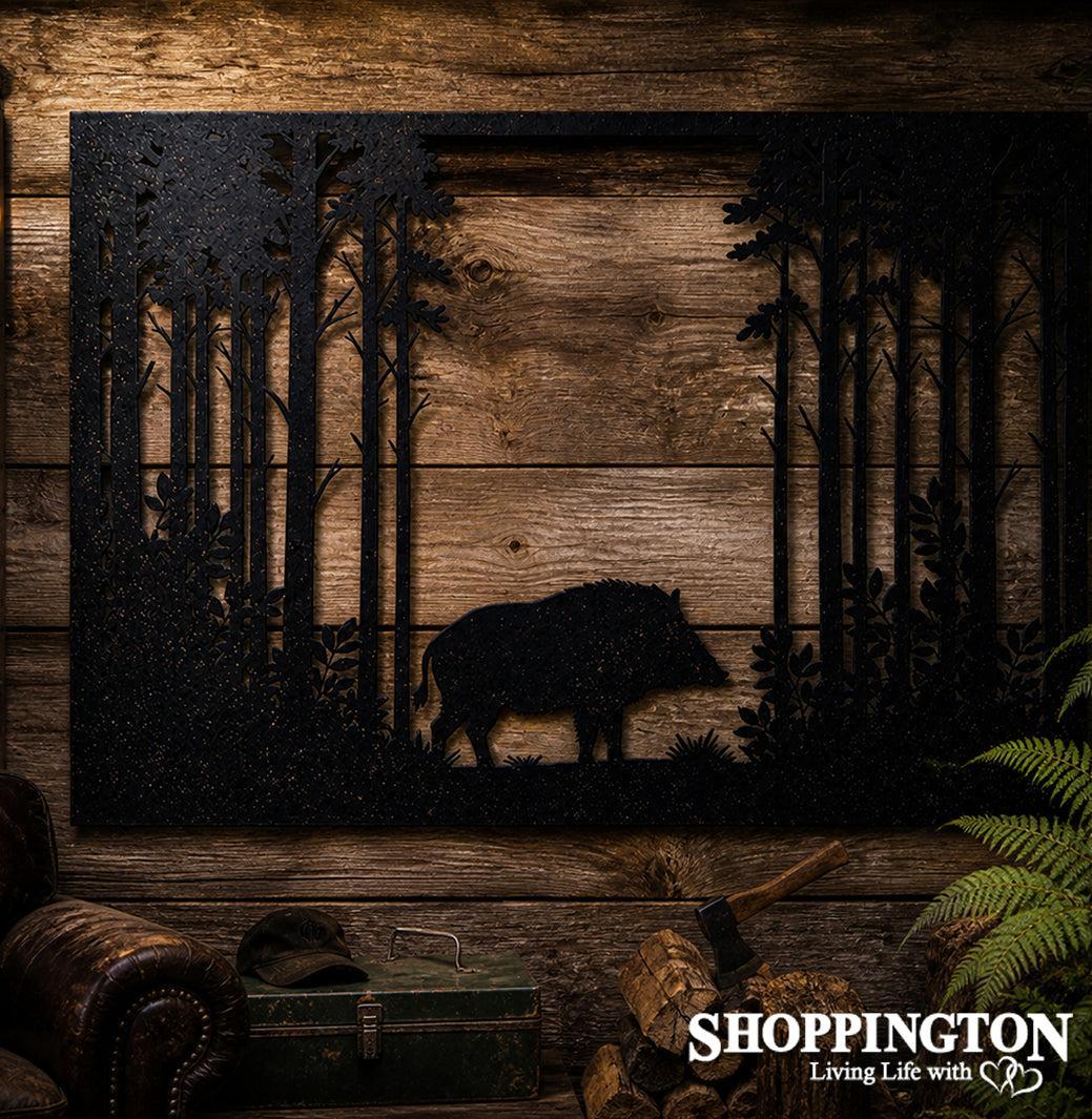 Wild Pig Forest Wall Art
