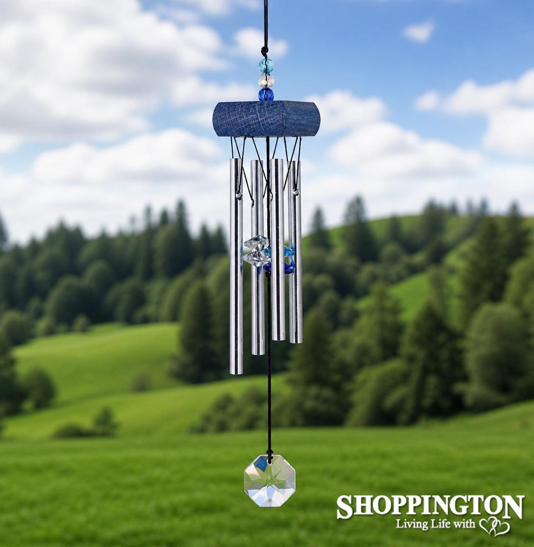 Wind Chime Gem Tunes with Crystal Blue