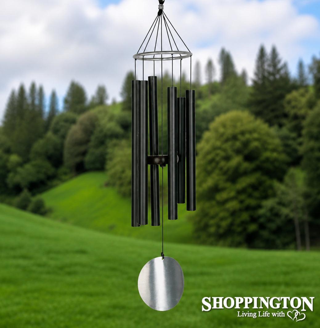 Wind Chime - Natures Melody Black & Silver Aureole Tunes 28"