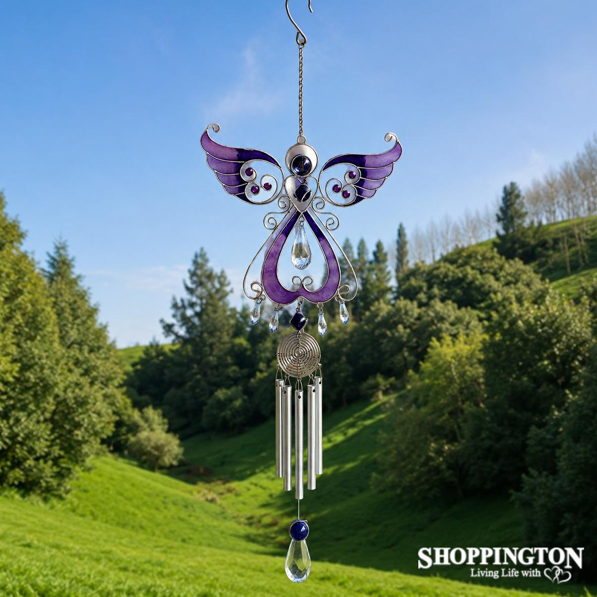 Wind Chime - Purple Angel Suncatcher
