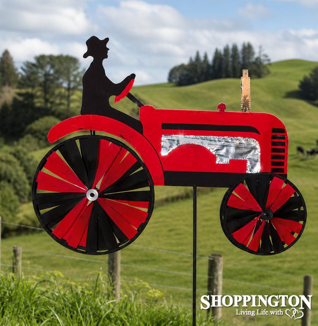 Wind Spinner - Red Tractor 24"
