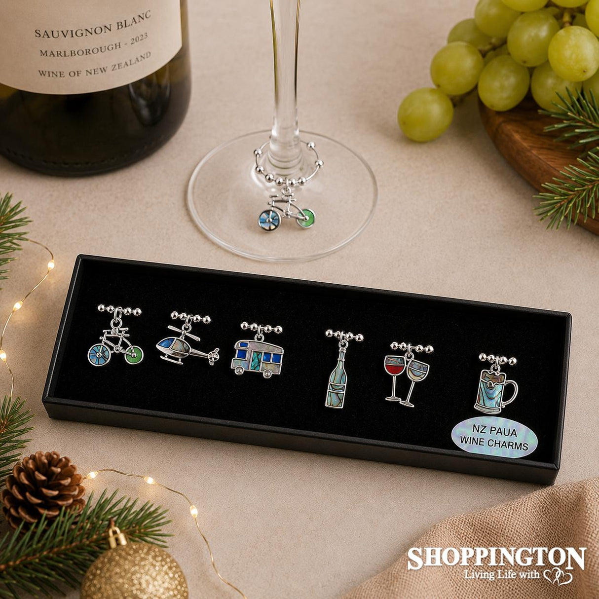 Wine Charms - Kiwiana Lifestyle