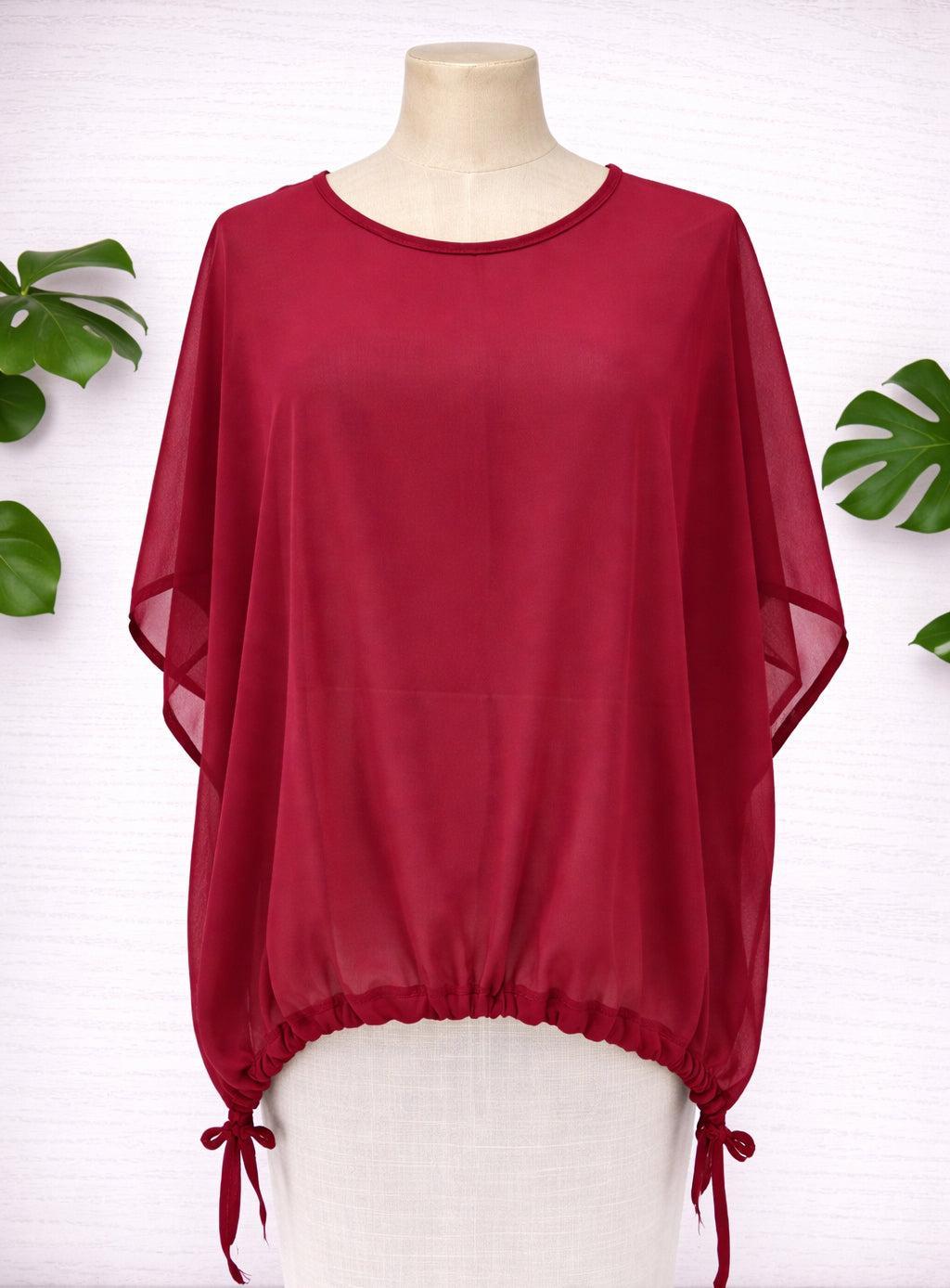 Wine Drop Side Summer Top