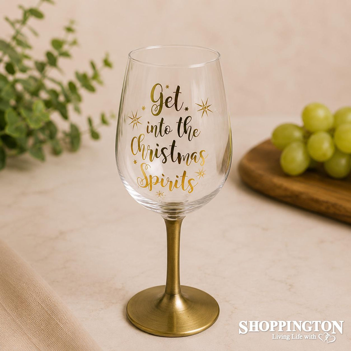 Wine Glass - Christmas Spirit