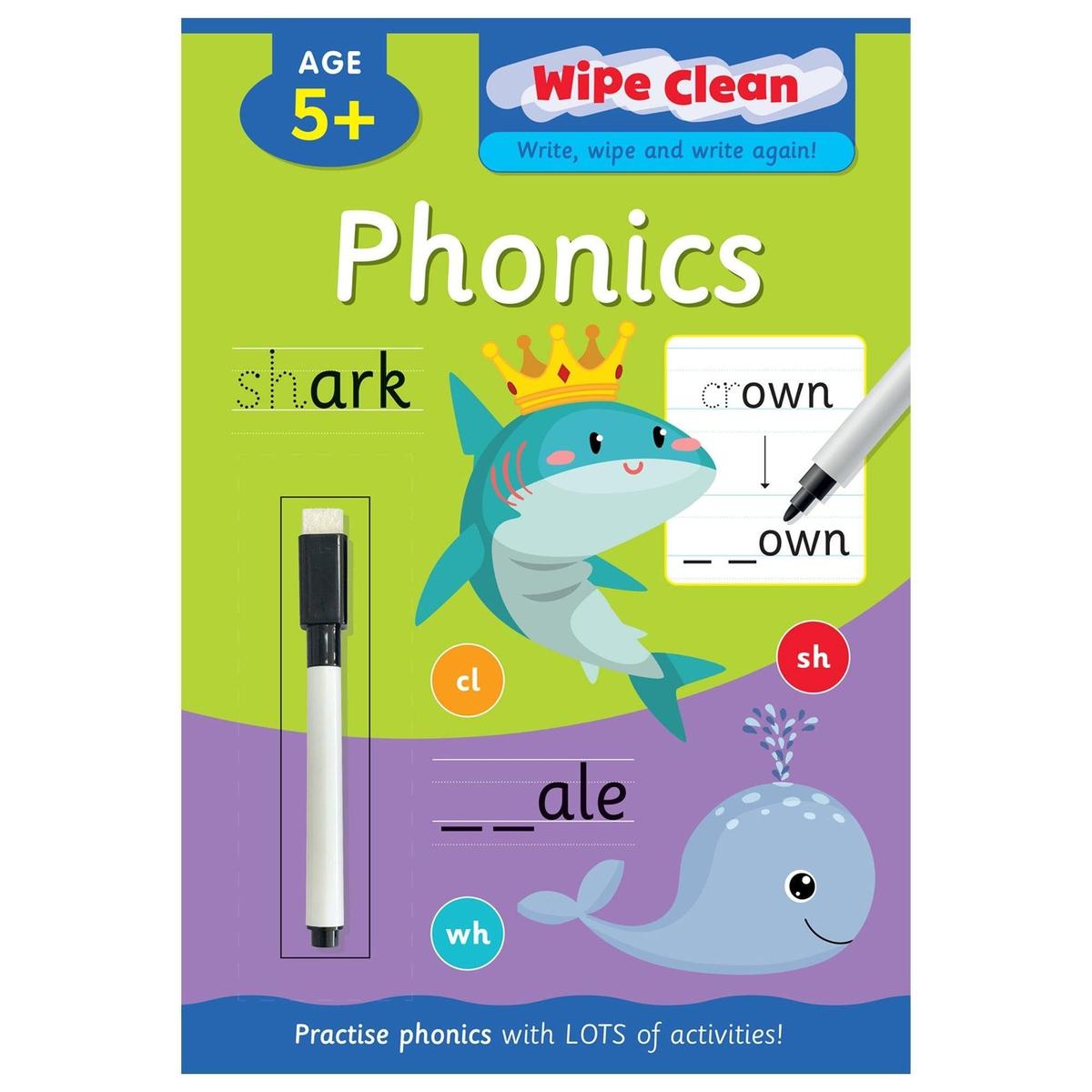 Wipe Clean Phonics Age 5+