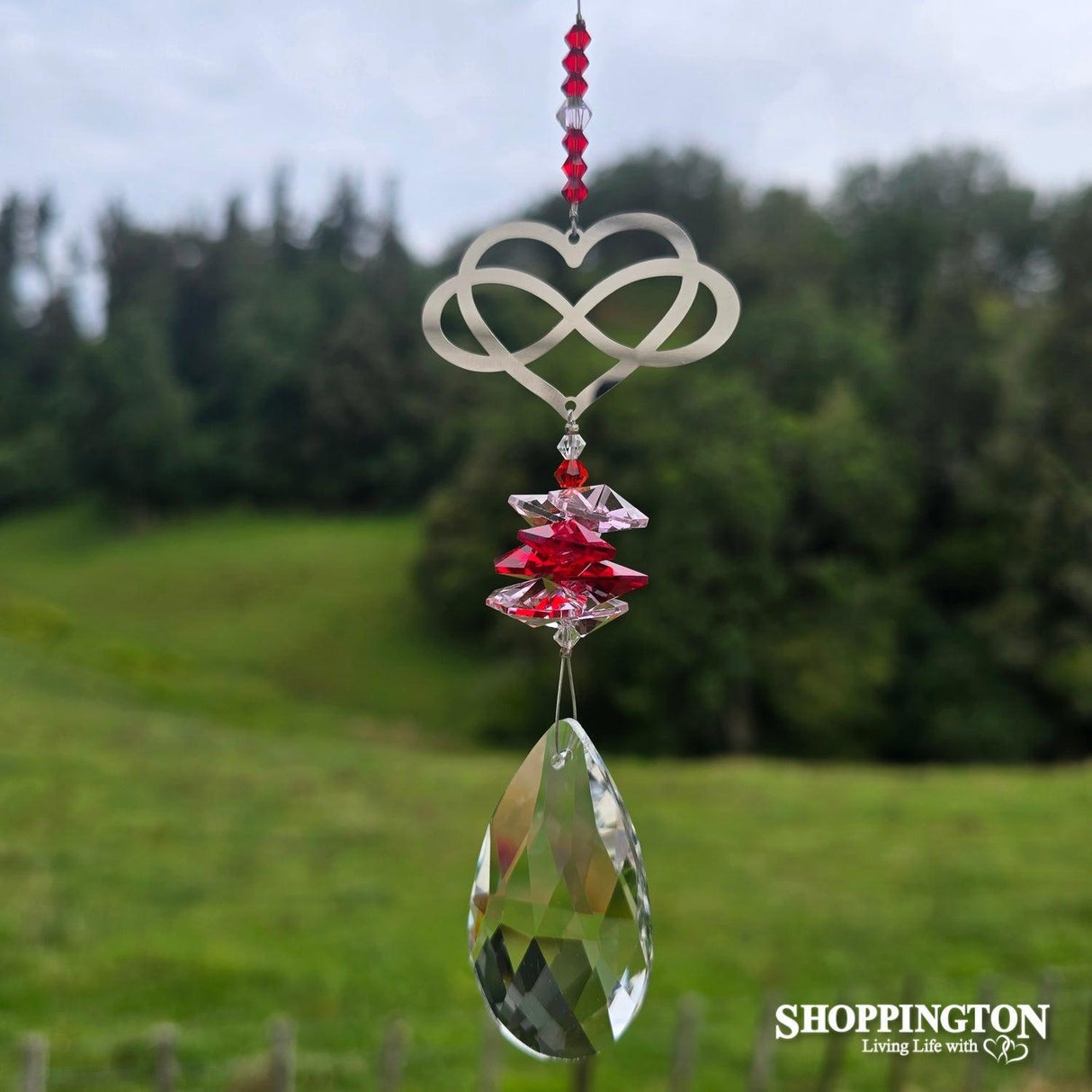 Wishing Eternity Crystal Hanger - Heart
