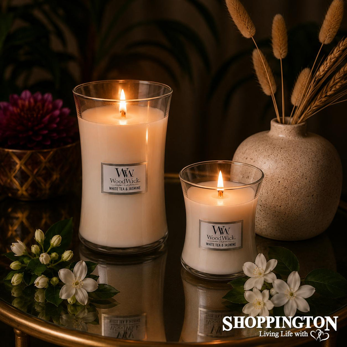 WoodWick White Tea & Jasmine Medium