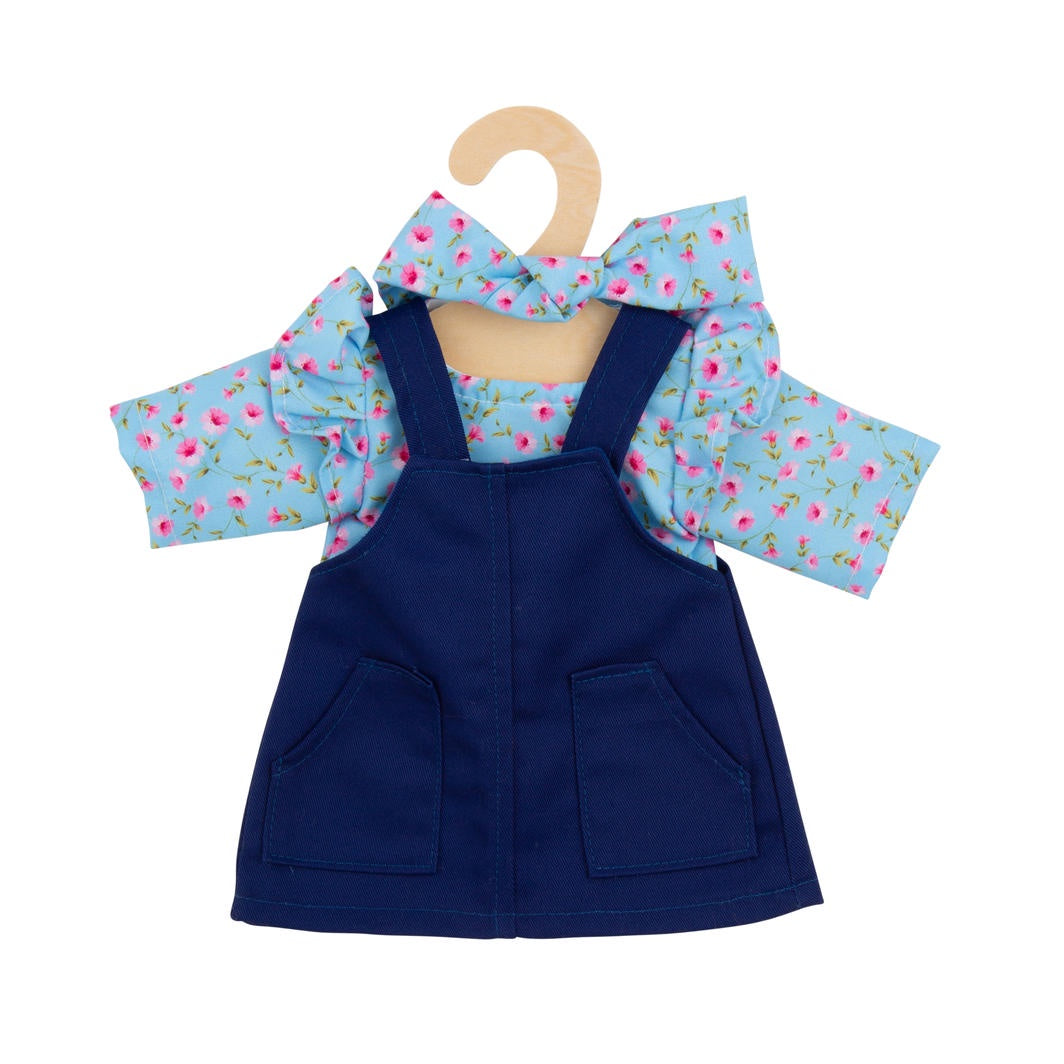 Hopscotch Dolls Clothes - Navy Pinafore