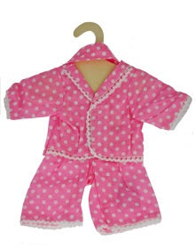 Hopscotch Dolls Clothes - Pink PJ's