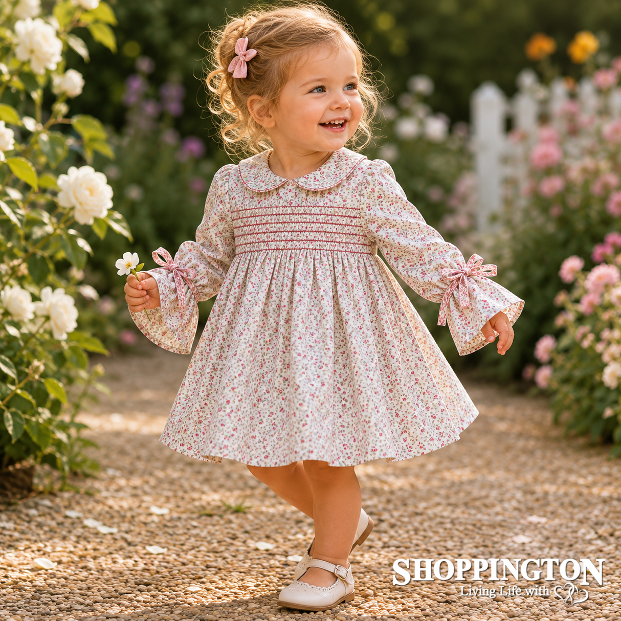 Arthur Avenue - Vine Rose Smock Dress