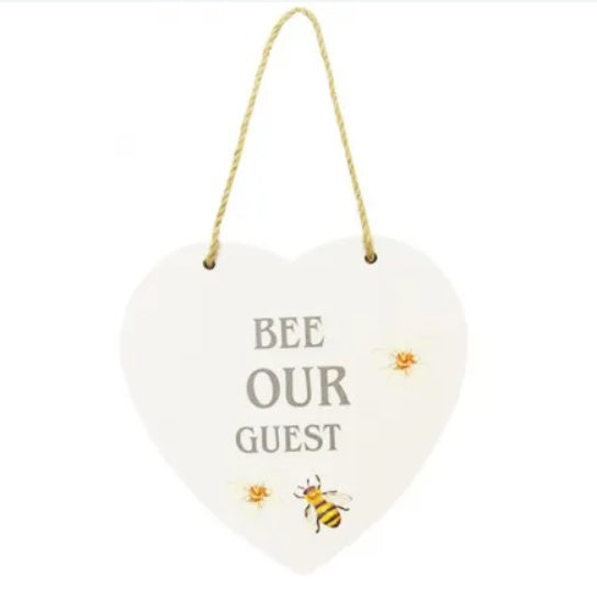 Bee Heart Hanger Bee Guest