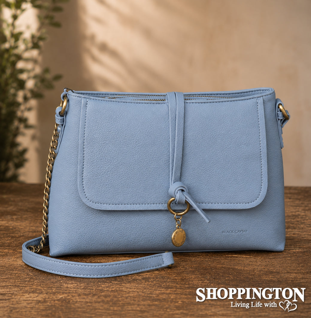 Black Caviar Handbag - Sarafina Denim
