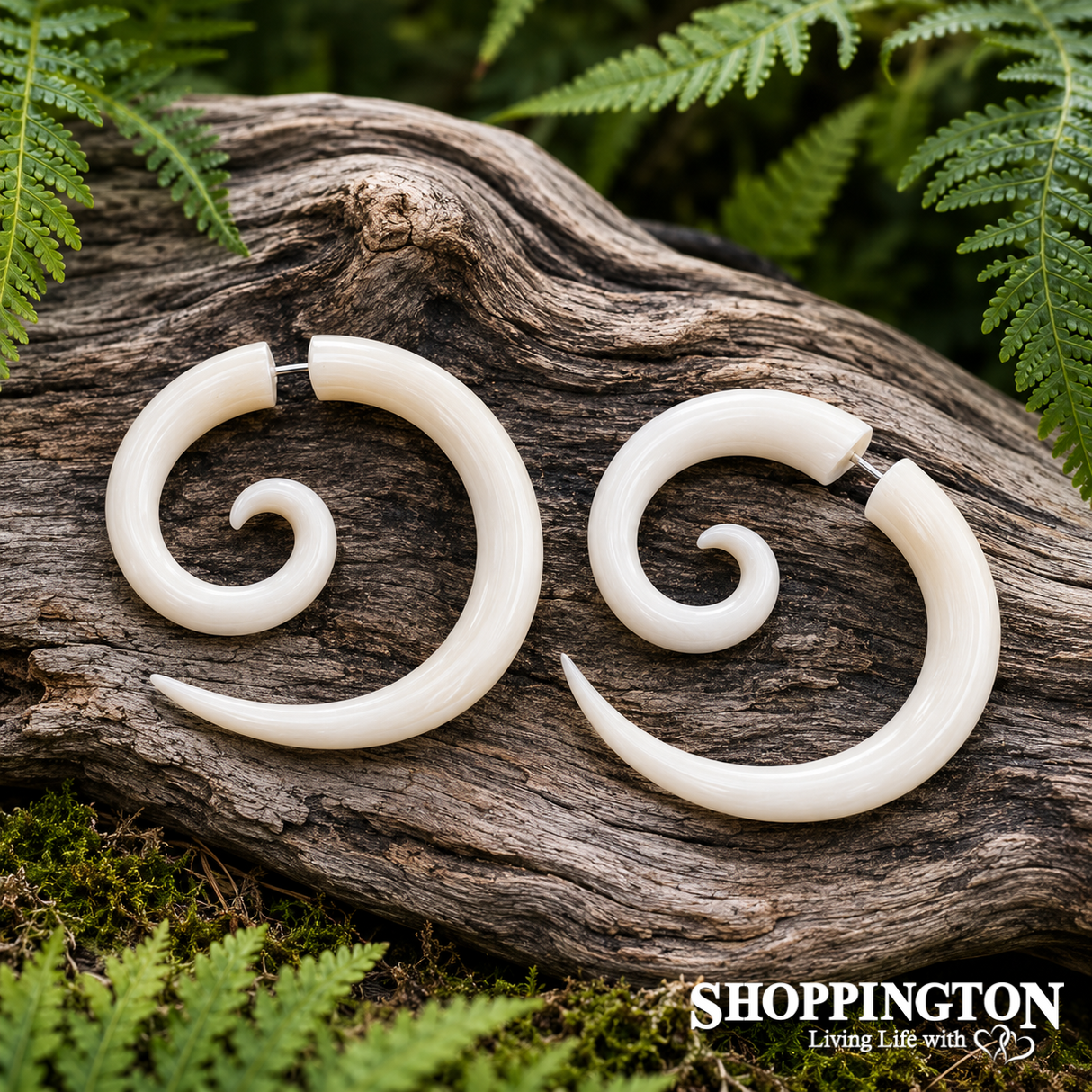 Big Koru Bone Earrings