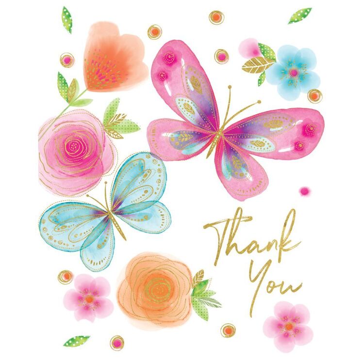 Gift Tags - Thank You Butterfly