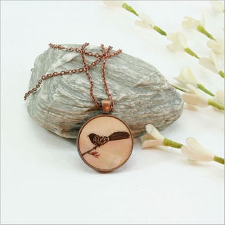 Circle Pendant Filigree Fantail