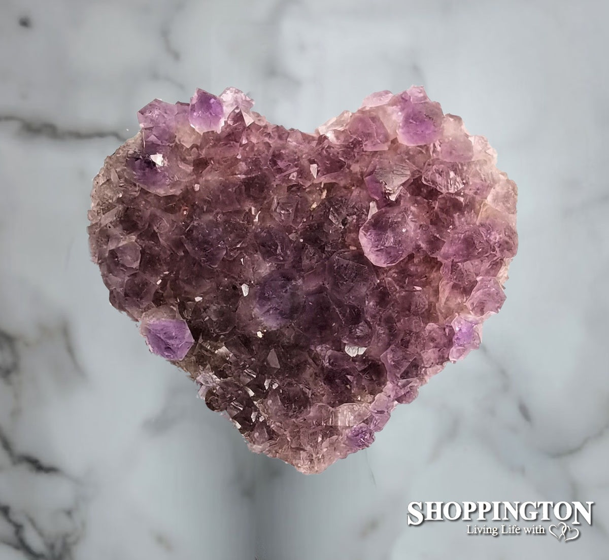 Crystals - Amethyst Heart Cluster