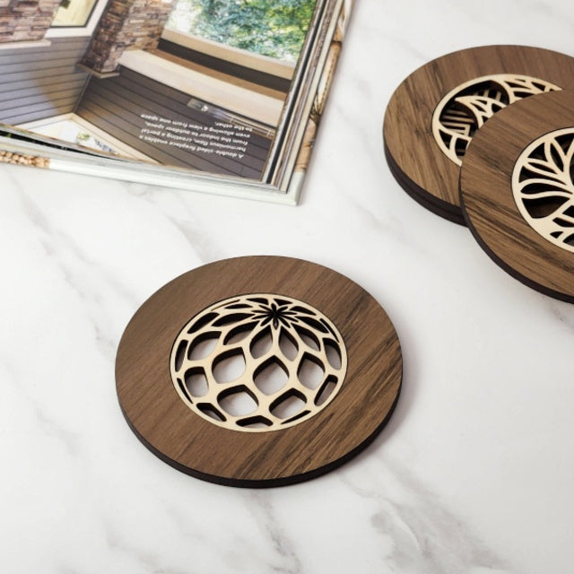 NZ Made Coaster: Kina - River Rimu