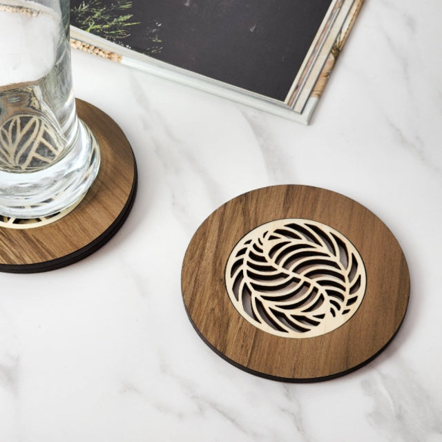 NZ Made Coaster: Palm - River Rimu
