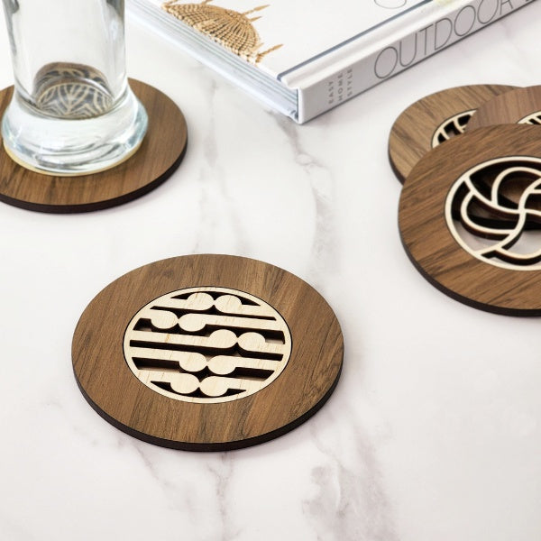 NZ Made Coaster: Koru - River Rimu