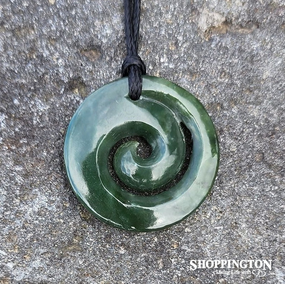 Pounamu Pendant - Closed Koru 30mm