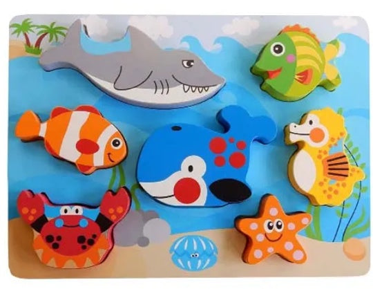 Elf Toys Chunky Puzzles - Sea Life