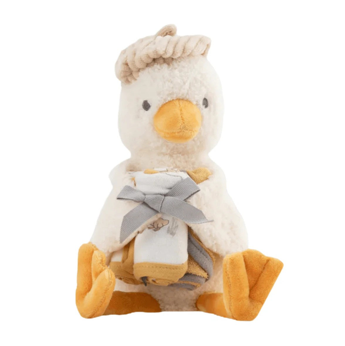 Little Linen Plush Toy & Washers - Farmyard Duck
