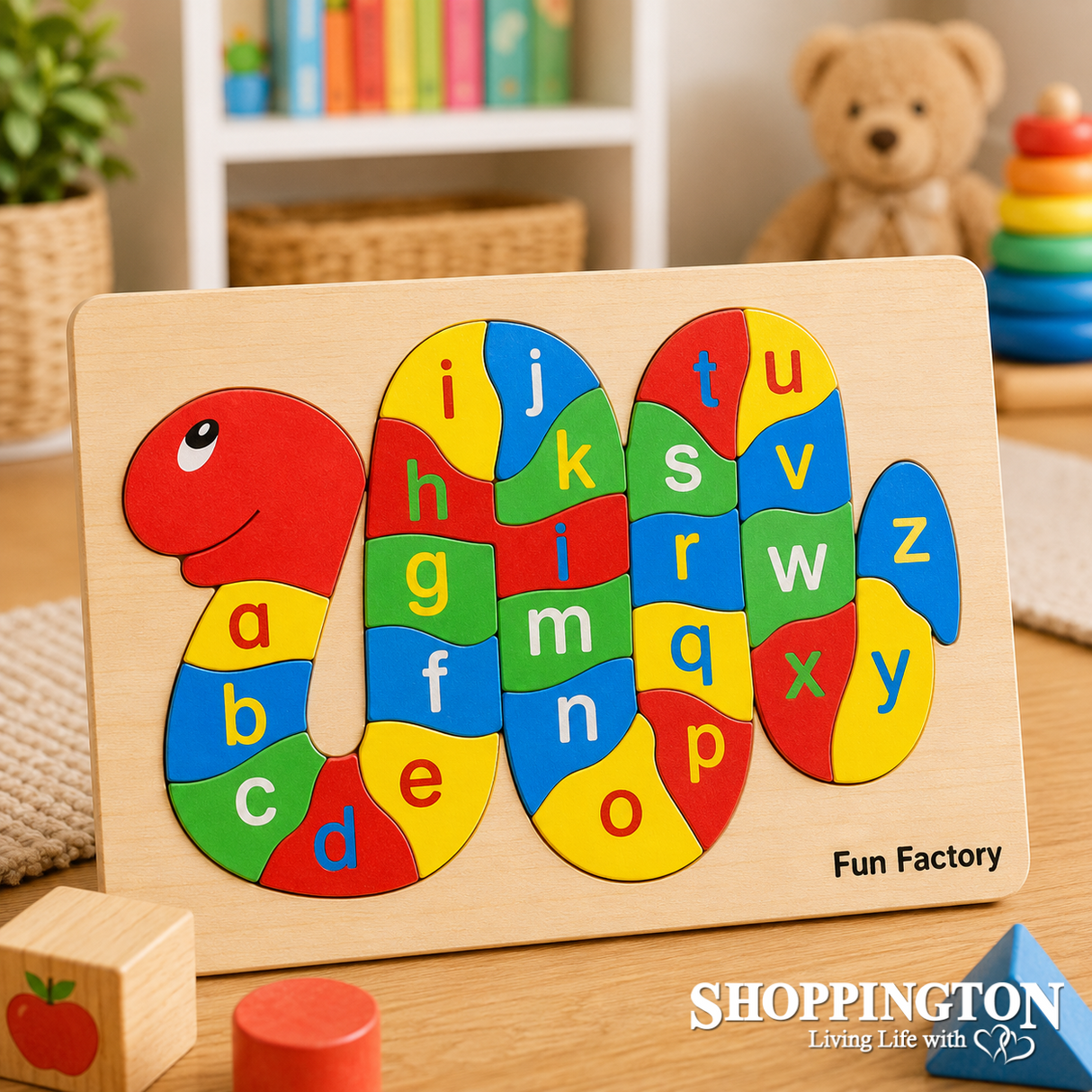 Wooden Puzzle / Snake Alphabet