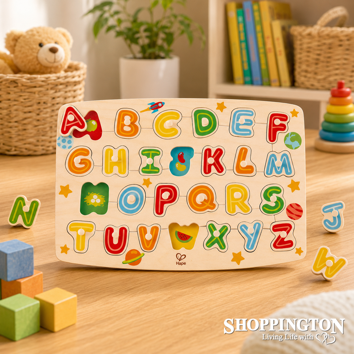 Hape - Alphabet Peg Puzzle