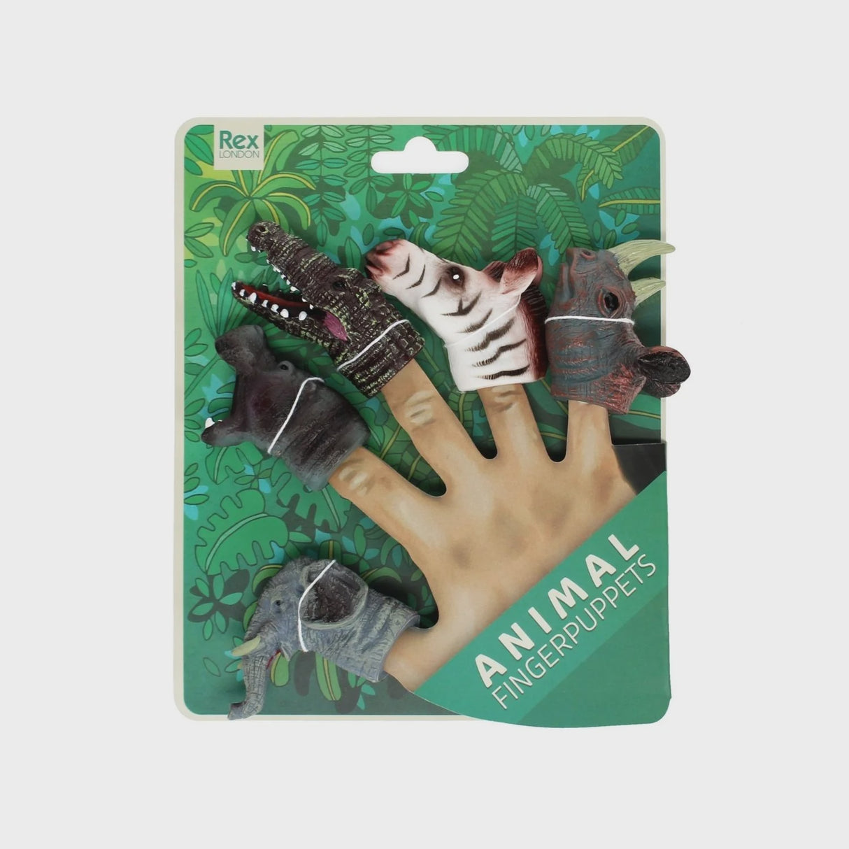 Animal Finger Puppets (Set Of 5) - Safari