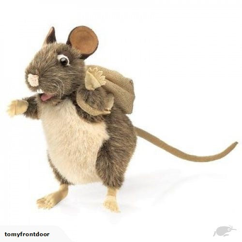 Folkmanis Rat met rugzak handpop