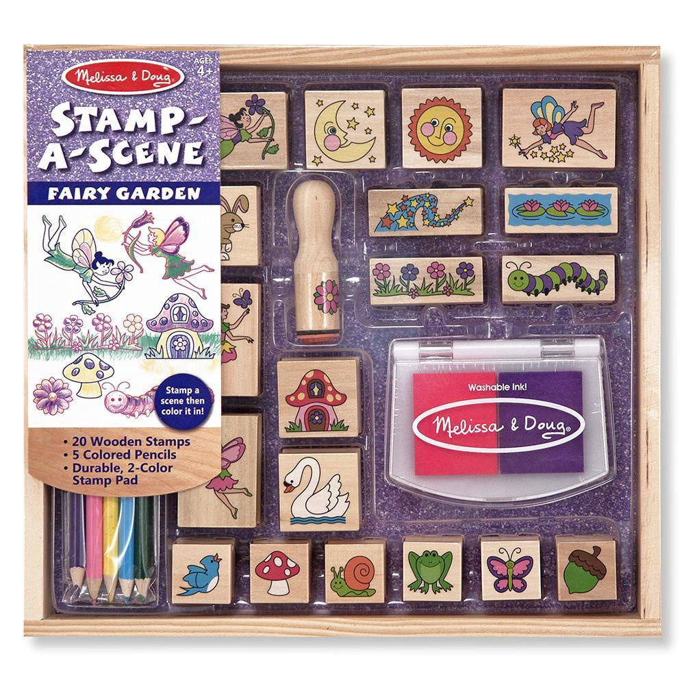 Melissa & Doug Fairy Garden Wooden Stamps