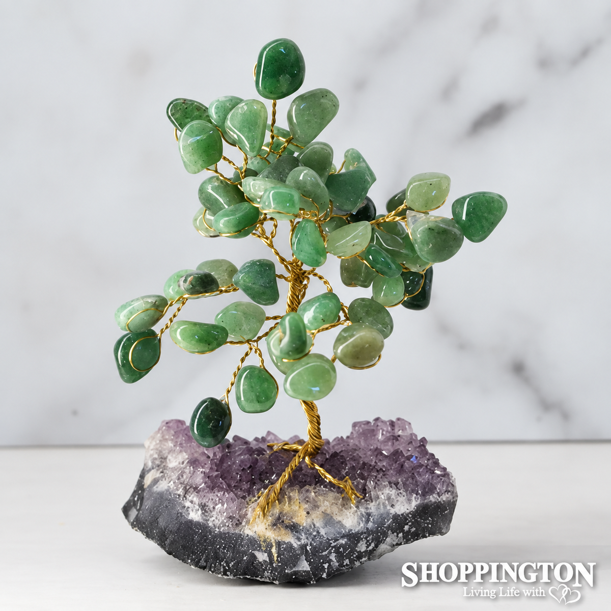 Crystal Gemstone Tree - Aventurine 19cm