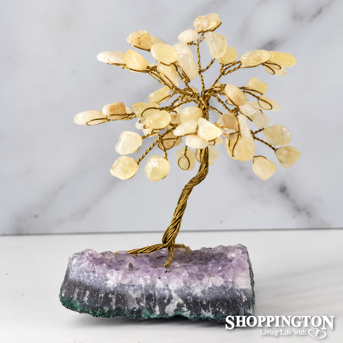 Crystal Gemstone Tree - Citrine 17cm