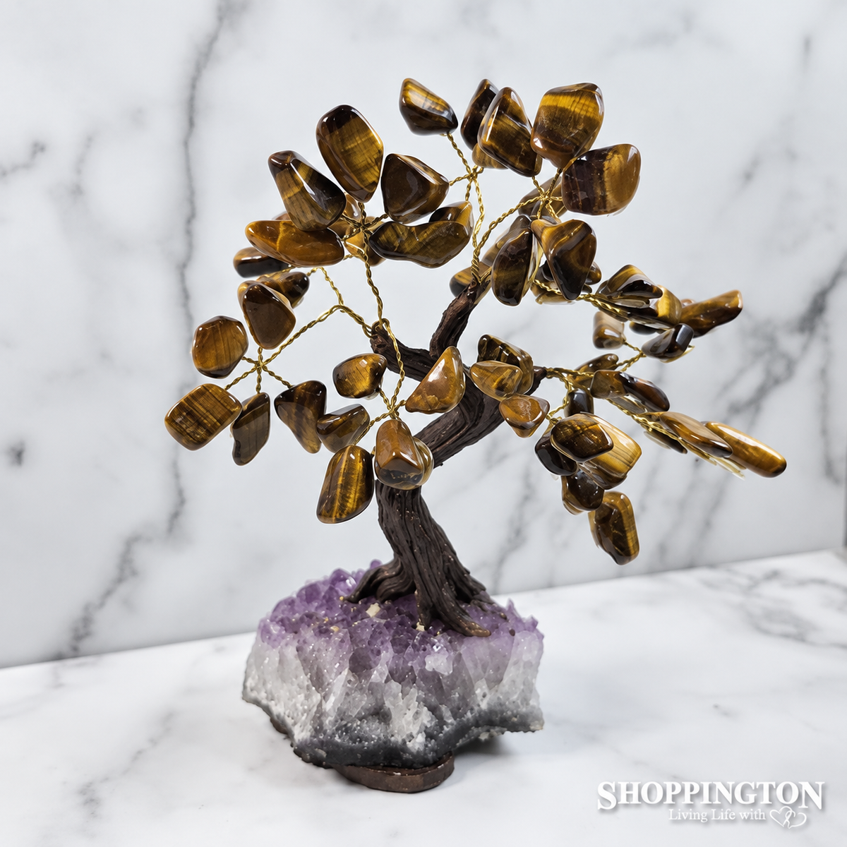 Crystal Gemstone Tree - Tigers Eye