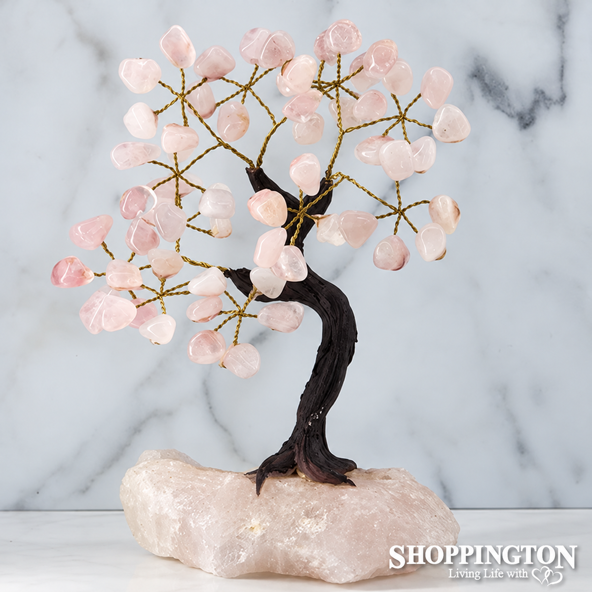 Crystal Gemstone Tree - Rose Quartz